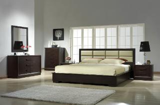 Contemporary European style Boston Platform Bedroom set
