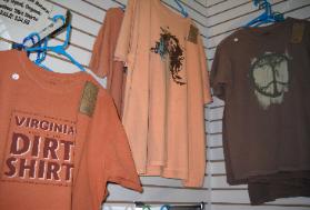 Dirt shirts are part of a full line of clothes available by Earth Creations.