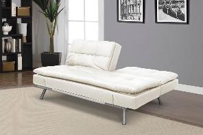 This Modern Convertible couch has a split back design and a contemporary look.