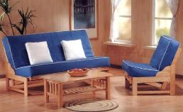The Tribecca hardwood frame is available in chair, twin size full size and queen size hardwood futon frames and nearly every wood color.
