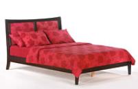 Chamomile Platform bed in Java has a modern look. also available with storage drawers.